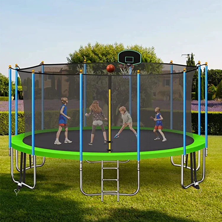 Kids Outdoor Trampoline - # Für 14 Fuß rundes, federloses