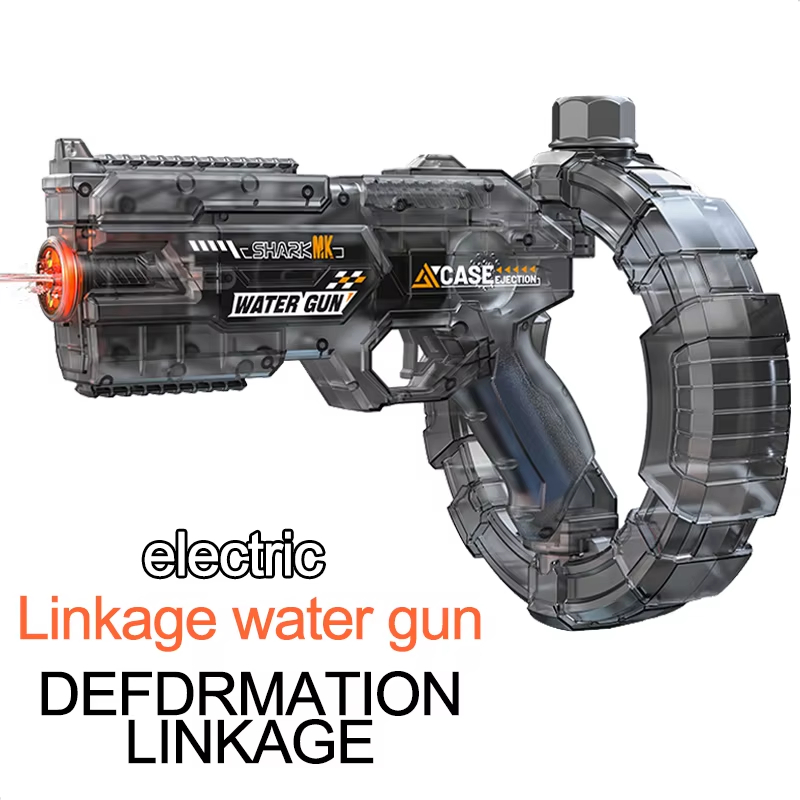 Kids Outdoor Fun - Automatische elektrische Wasserpistole mit LED-Taschenlampe, Schnellfeuer,