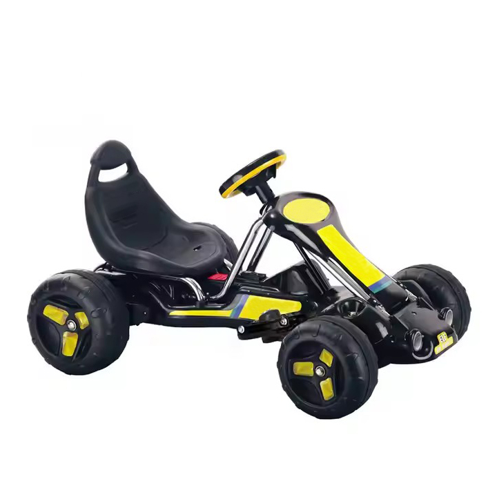 Go Kart Pedal Kids - Elektrisches Tret-Gokart, vierrädriges Dual-Purpose-Spielzeug, Kinderfahrzeug für