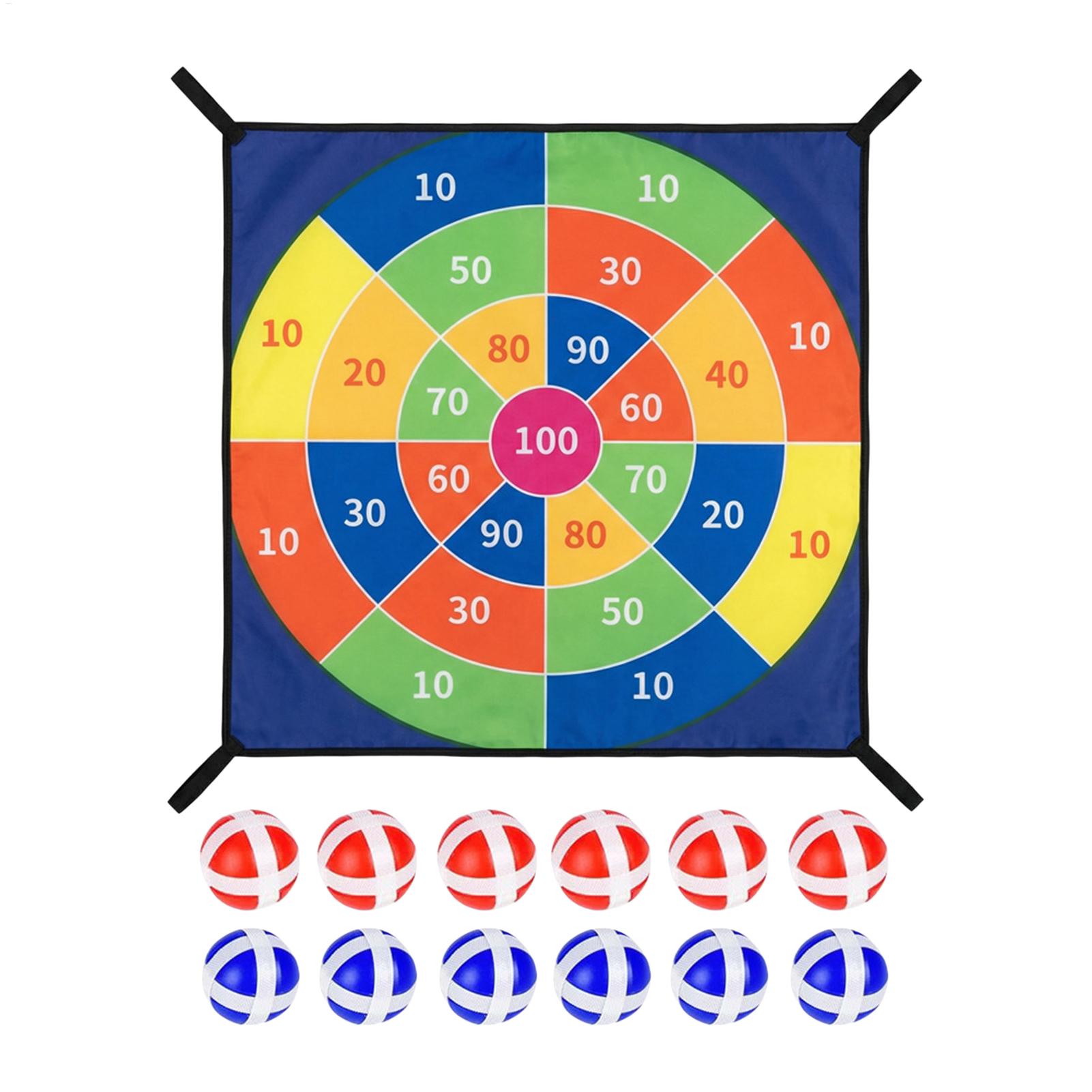 Kids Outdoor Trampoline - Trampolin-Dartspiel-Set mit Klebebällen für drinnen und