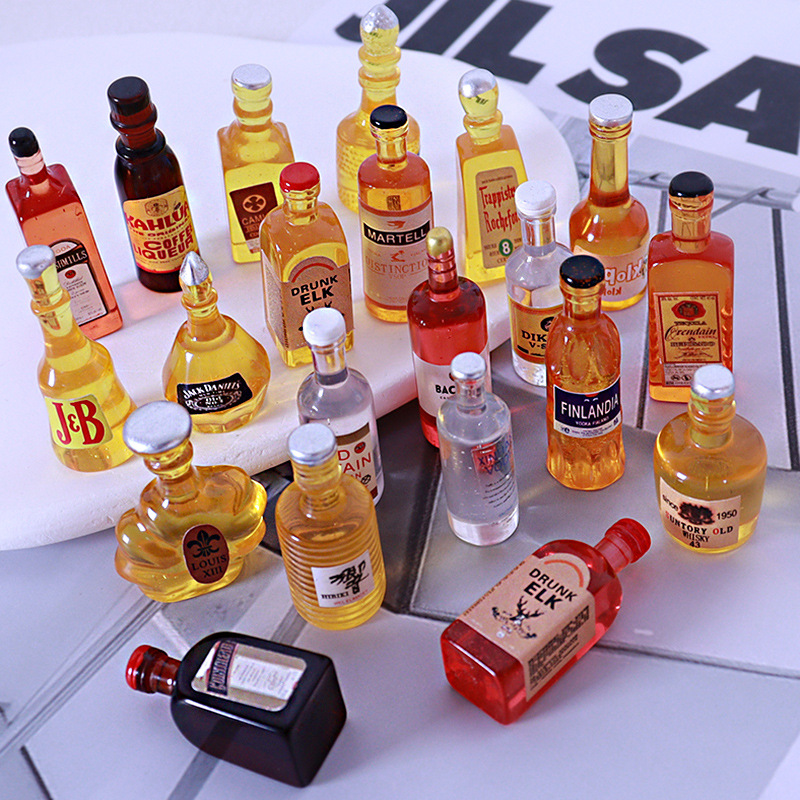 Kids Outdoor Mud Kitchen - 10 stücke Miniatur Puppenhaus Flasche Wasser