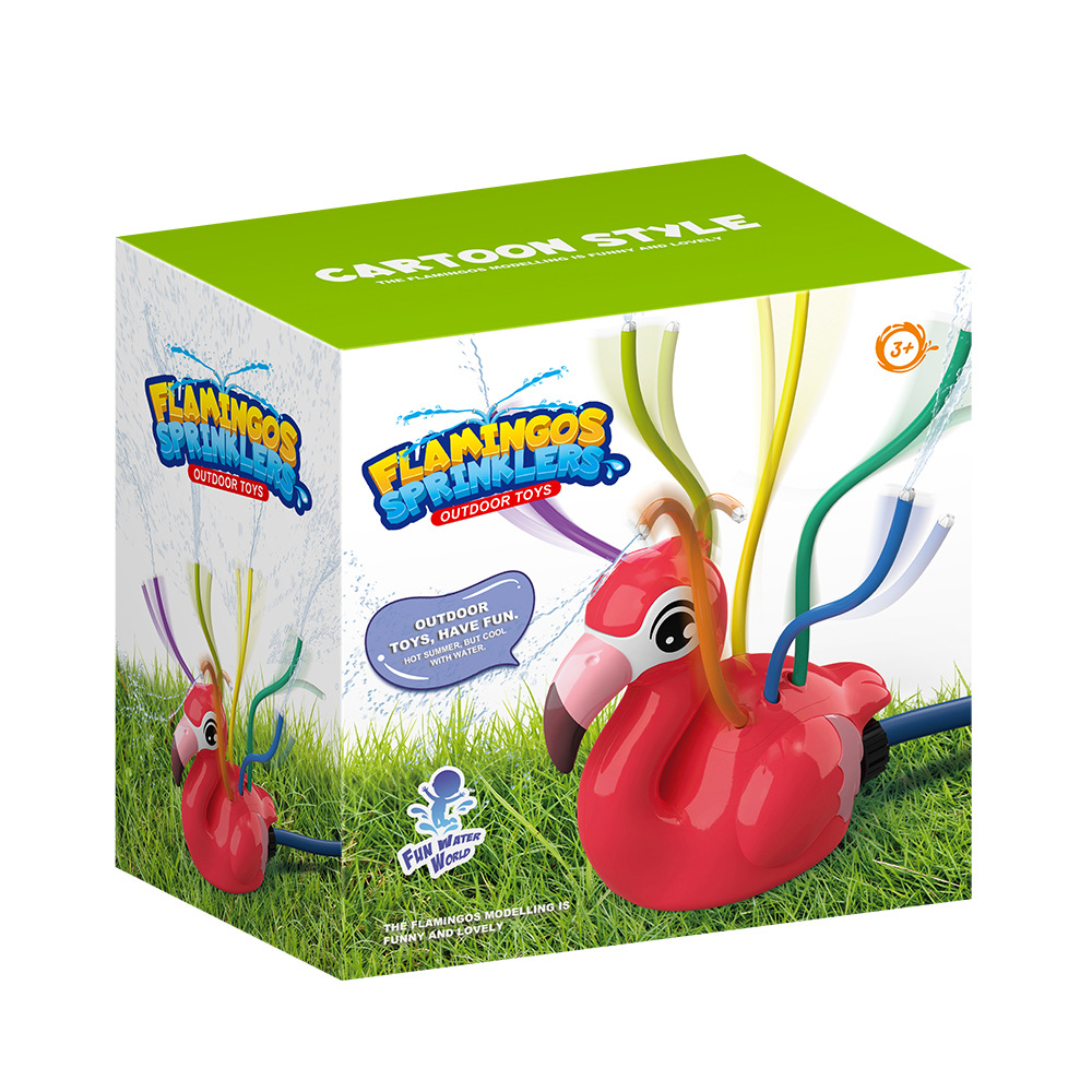 Kids Outdoor Yard Tools - Flamingo-Cartoon-Sprinkler für den Garten, Sommer-Outdoor-Spielzeug für