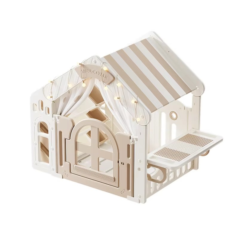 Kids Outdoor Play Tent - Modernes Indoor/Outdoor-Kinderzelt aus Kunststoff, Spielhaus, Schloss