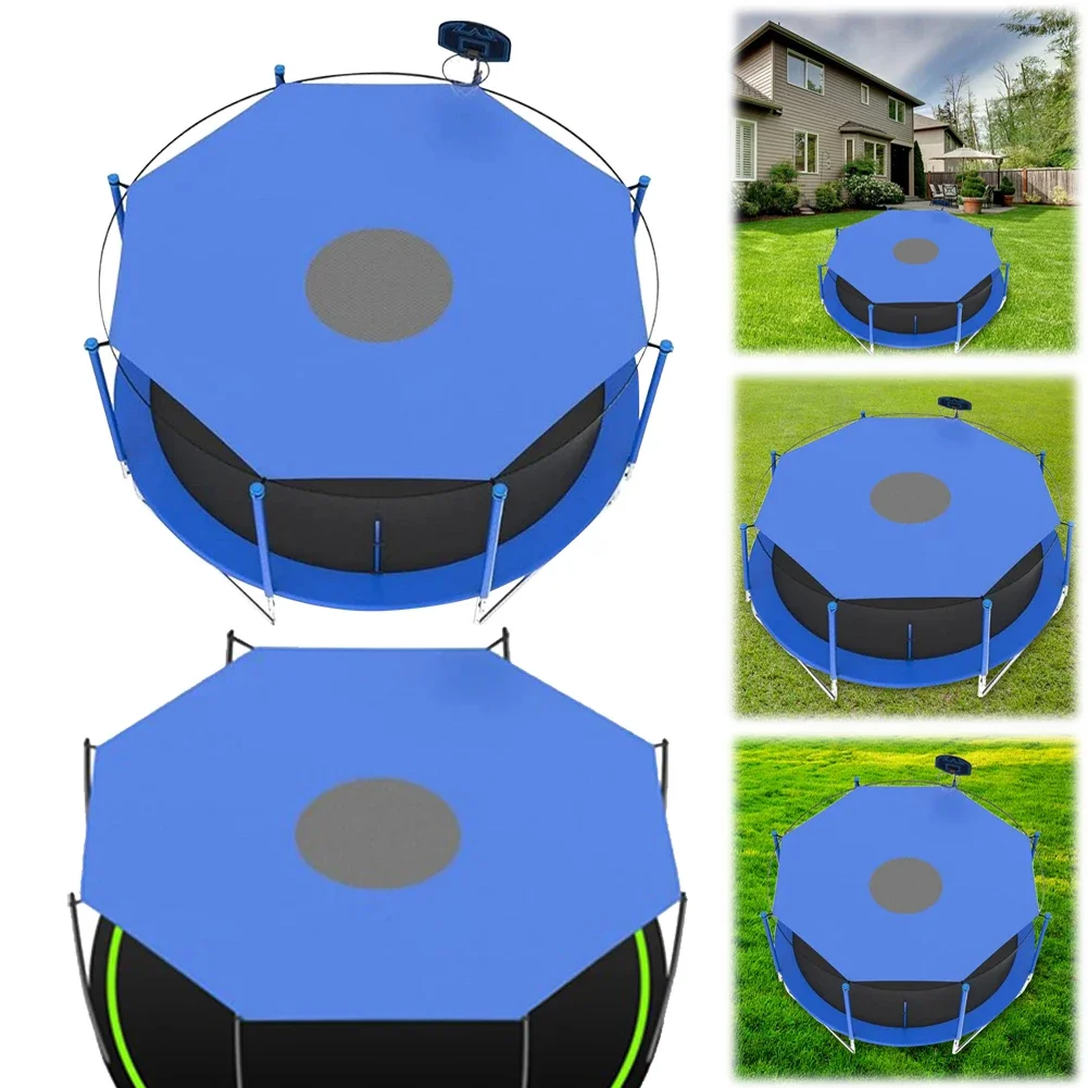 Kids Outdoor Trampoline - 6/8/10ft Trampolin-Abdeckung, UV-beständig, wasserdicht, Trampolin-Schatten-Abdeckung, Sonnenschutz,