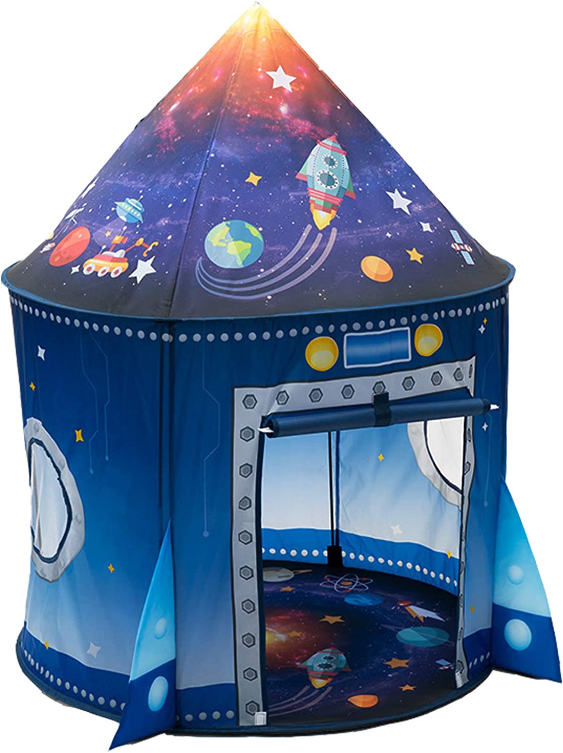 Kids Outdoor Tent - Raketenschiff Kinderzelt Pop-Up-Spielspielzeugzelt für Kinder Großer