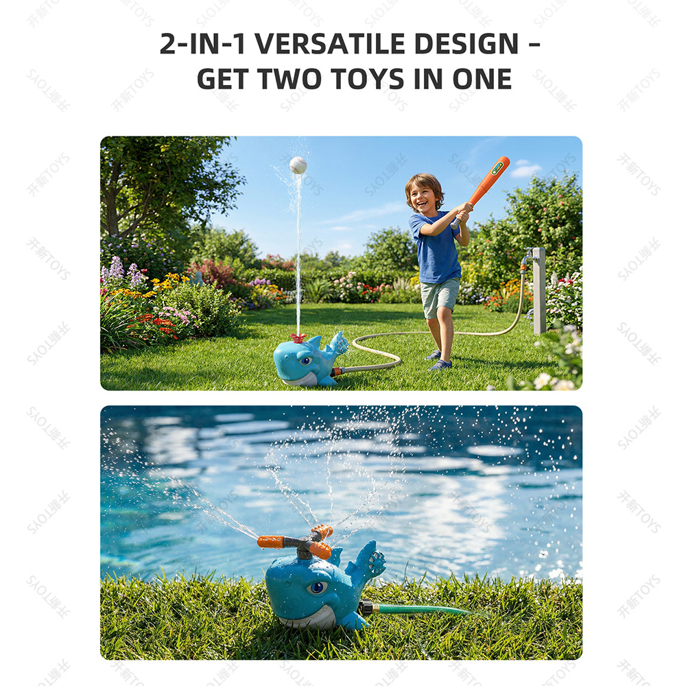 Cartoon-Hai-Sprinkler für den  – Kids Outdoor Yard Tools Bewertung und Preis