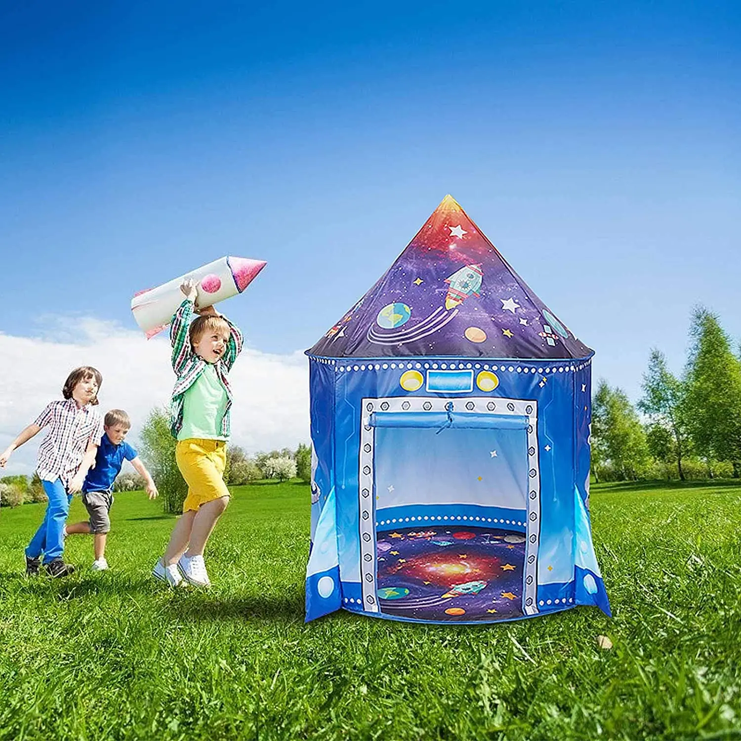 Raketen-Spielzelt für Kinder,  – Kids Outdoor Play Tent Bewertung und Preis