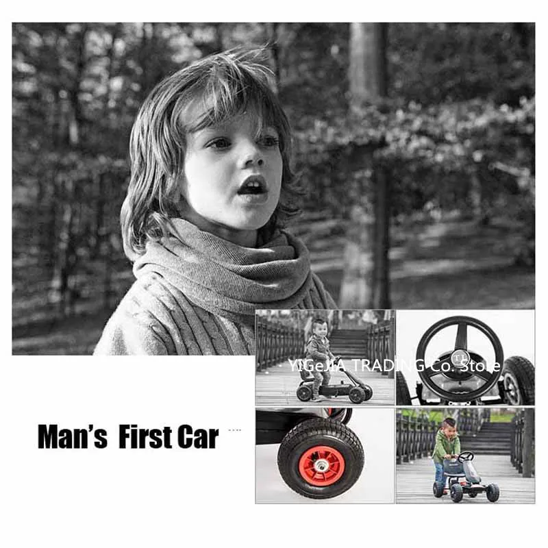 Kinder-Pedal-Go-Kart mit aufbl – Go Kart Pedal Kids Bewertung und Preis