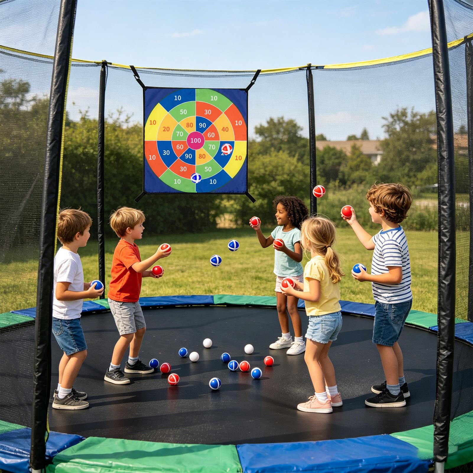 Trampolin-Dartspiel-Set mit Kl – Kids Outdoor Trampoline Bewertung und Preis
