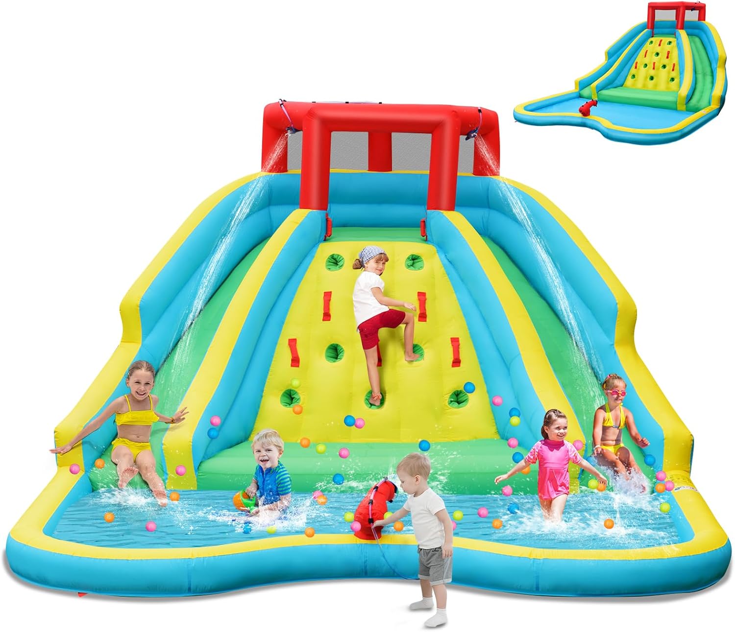 Riesige aufblasbare Wasserruts – Kids Outdoor Water Park Bewertung und Preis