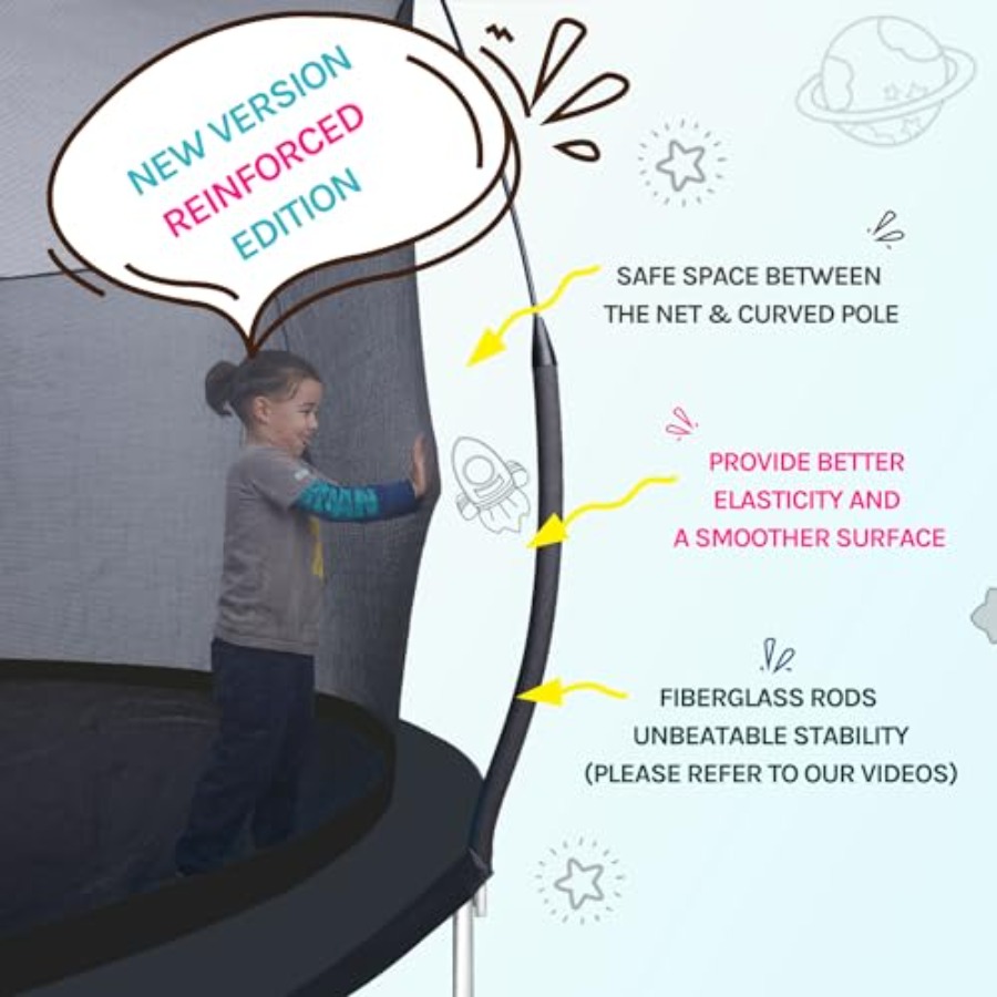 Outdoor-Freizeittrampolin für  – Kids Outdoor Trampoline Bewertung und Preis
