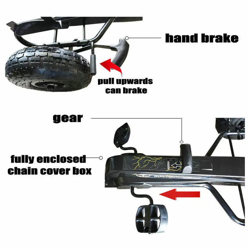 4-Rad-Aufblasbares Fahrzeug fü – Go Kart Pedal Kids Bewertung und Preis