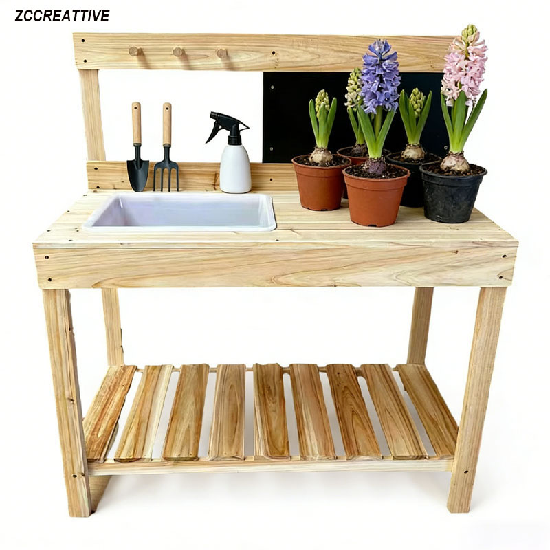 ZCCREATTIVE Kinder-Holz-Pflanz – Kids Outdoor Mud Kitchen Bewertung und Preis