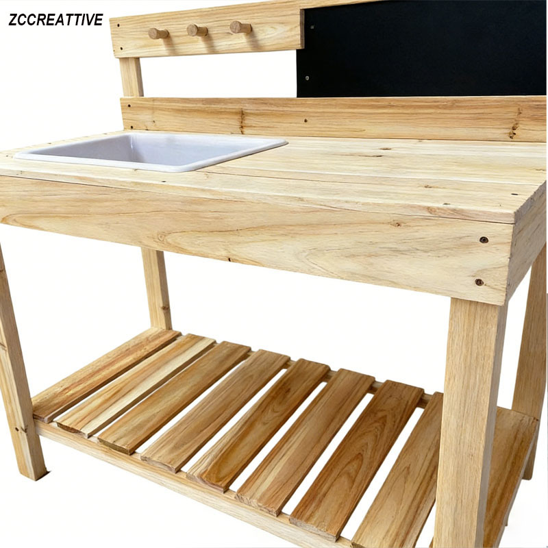 ZCCREATTIVE Kinder-Holz-Pflanz – Kids Outdoor Mud Kitchen Bewertung und Preis