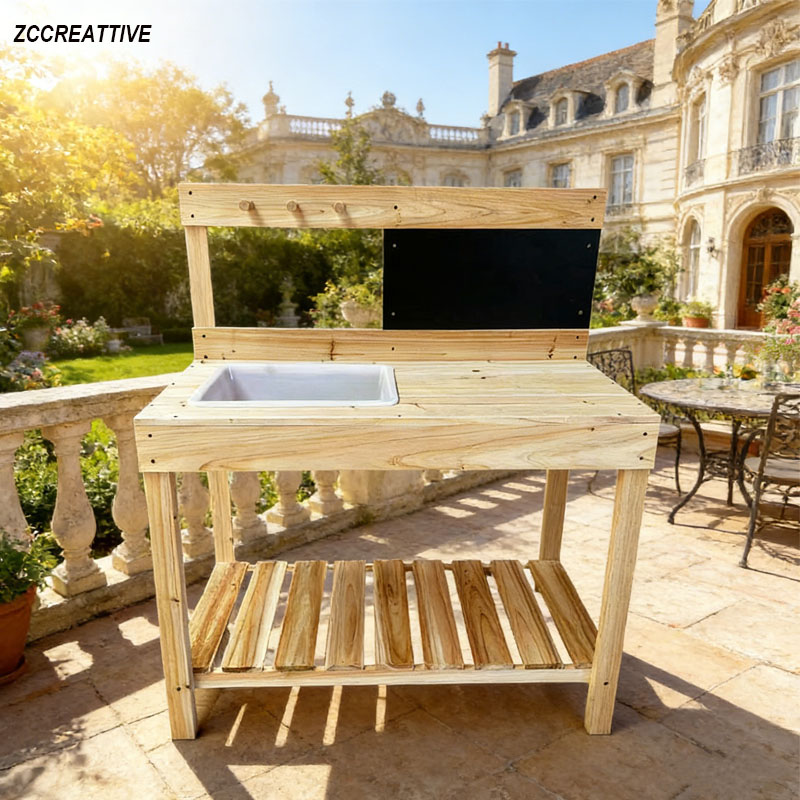 ZCCREATTIVE Kinder-Holz-Pflanz – Kids Outdoor Mud Kitchen Bewertung und Preis