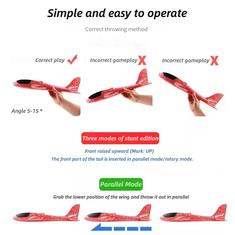 48cm Große Schaum Flugzeug kin – Kids Outdoor Fun Bewertung und Preis