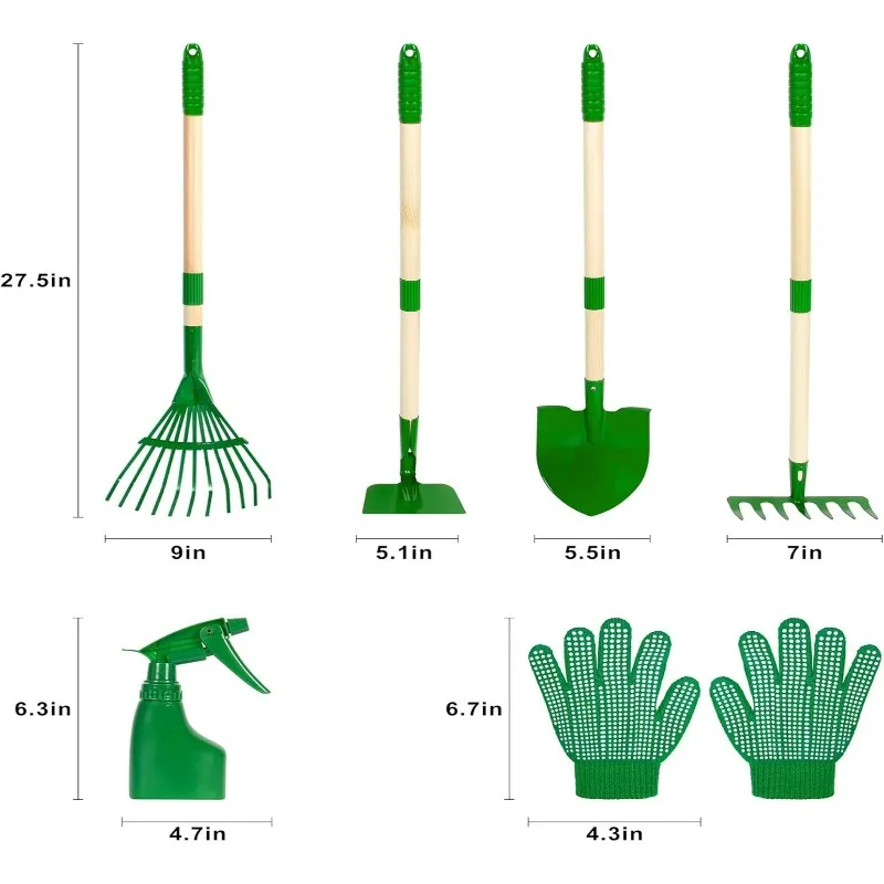 7-teiliges Kinder-Gartengeräte – Kids Outdoor Yard Tools Bewertung und Preis
