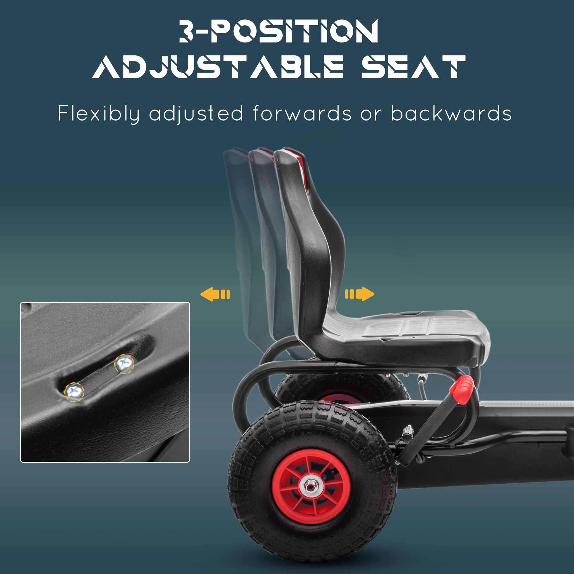 Kinder-Tretgo-Kart mit ergonom – Go Kart Pedal Kids Bewertung und Preis