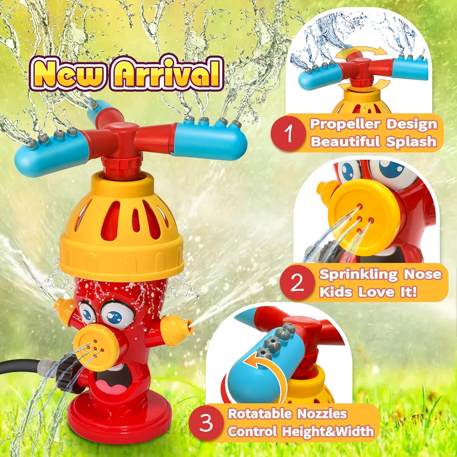 Hydrant-Sprinkler-Wasserspielz – Kids Outdoor Yard Tools Bewertung und Preis