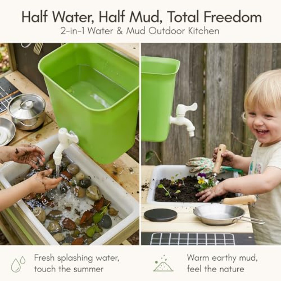 Outdoor-Schlammküche für Kinde – Kids Outdoor Mud Kitchen Bewertung und Preis