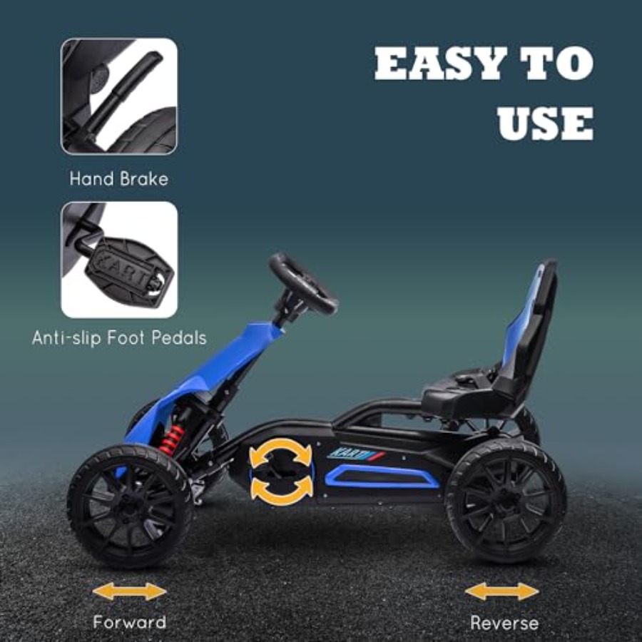 Kinder-Tretgo-Kart, Outdoor-Fa – Go Kart Pedal Kids Bewertung und Preis