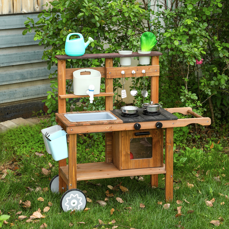 Montessori Outdoor Holz-Schlam – Kids Outdoor Mud Kitchen Bewertung und Preis