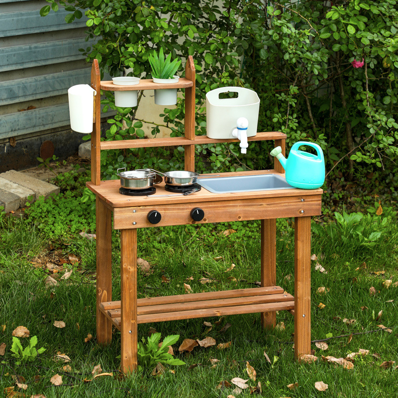 Montessori Outdoor Holz-Schlam – Kids Outdoor Mud Kitchen Bewertung und Preis