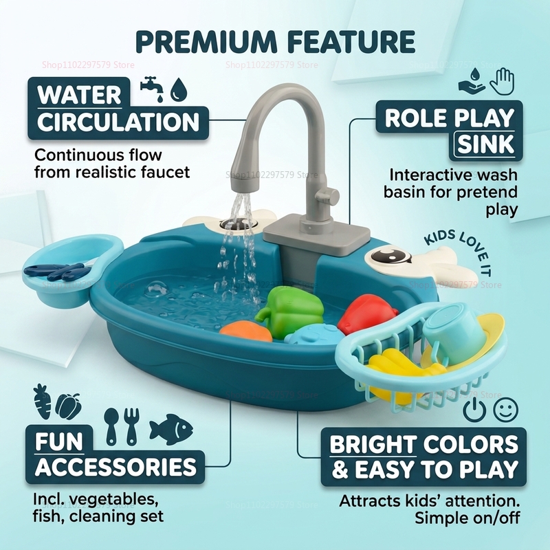 Interaktives Wasserspiel-Spülb – Kids Outdoor Mud Kitchen Bewertung und Preis
