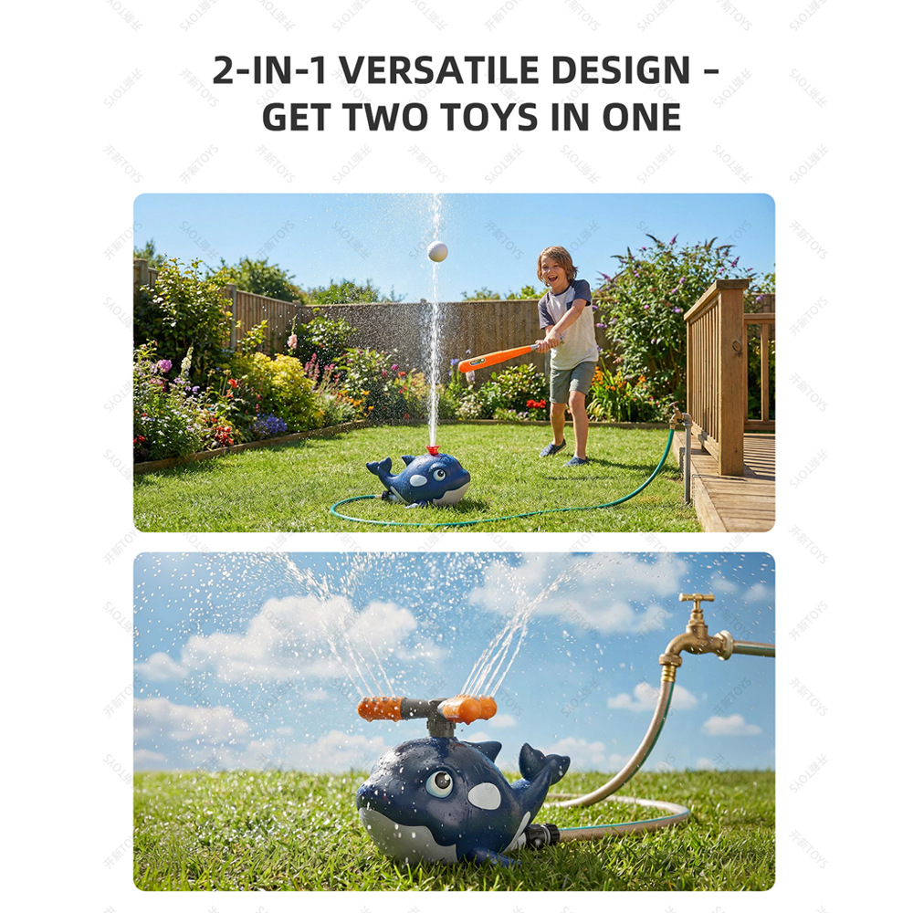 Cartoon-Wal-Sprinkler für den  – Kids Outdoor Yard Tools Bewertung und Preis