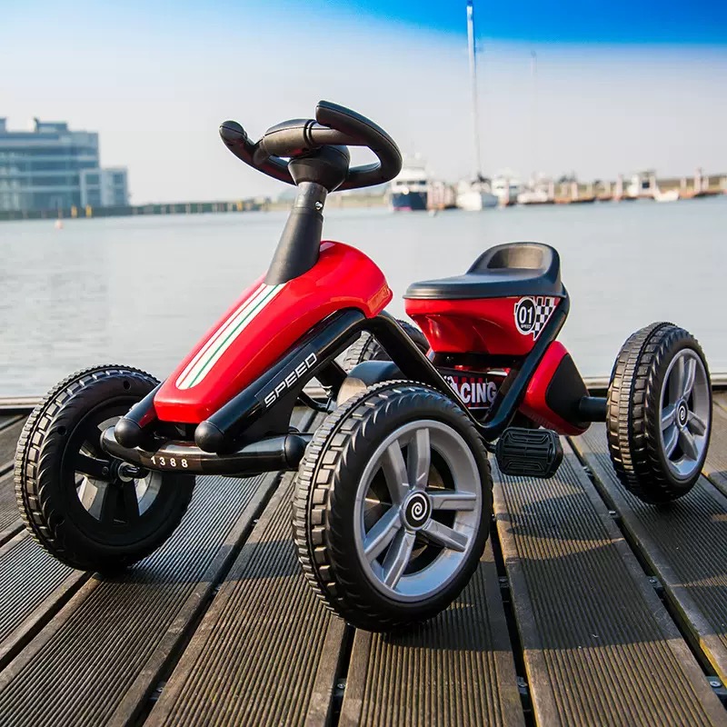 Kinder-Tretgo-Kart, Doppelhand – Go Kart Pedal Kids Bewertung und Preis